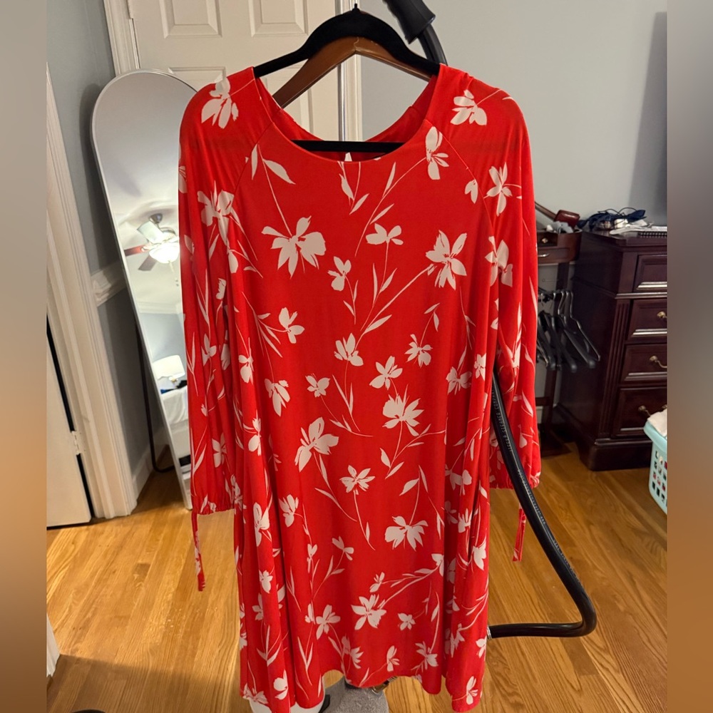 Jessica Howard Red and White Dress